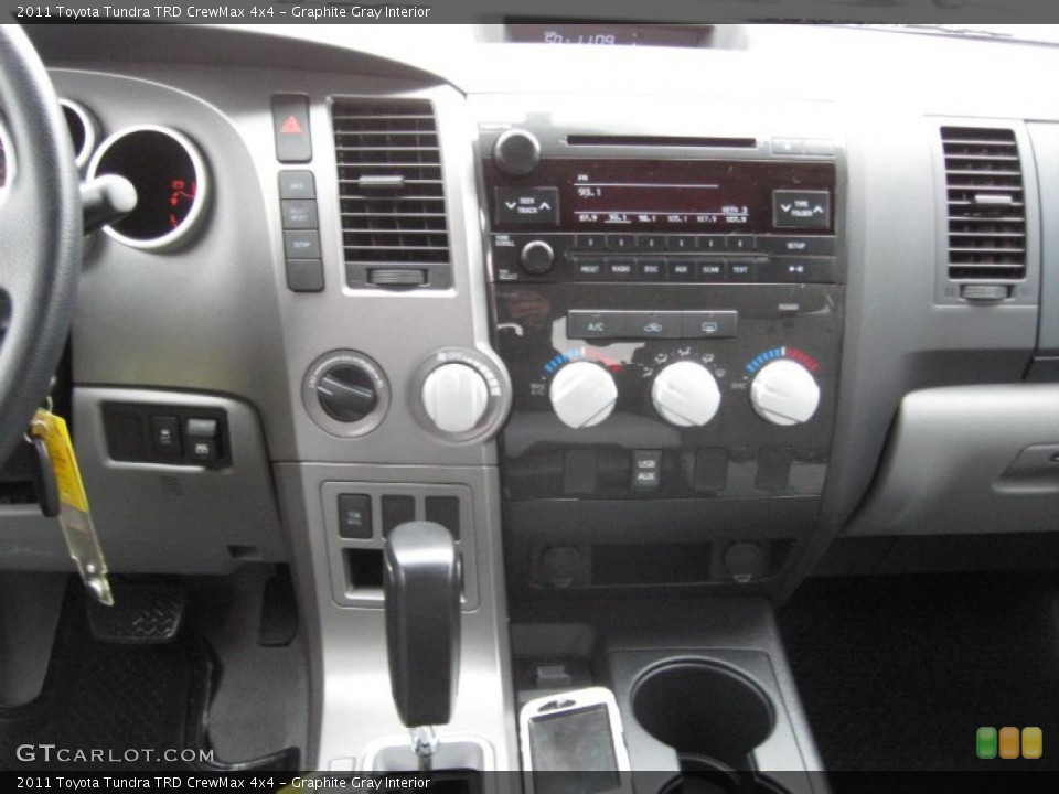 Graphite Gray Interior Controls for the 2011 Toyota Tundra TRD CrewMax 4x4 #39182503