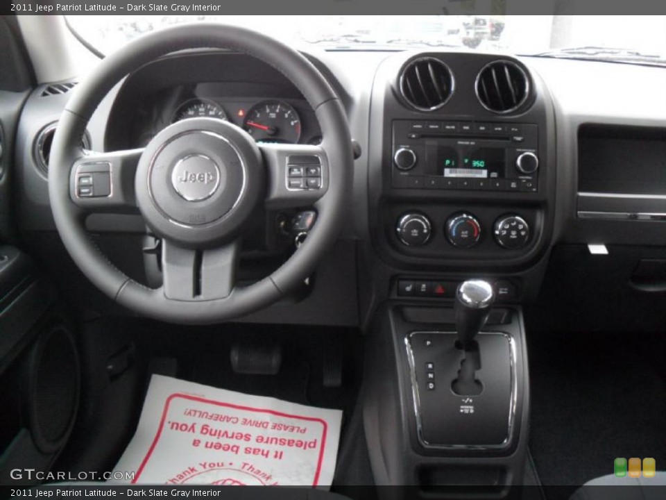 Dark Slate Gray Interior Dashboard for the 2011 Jeep Patriot Latitude #39182695