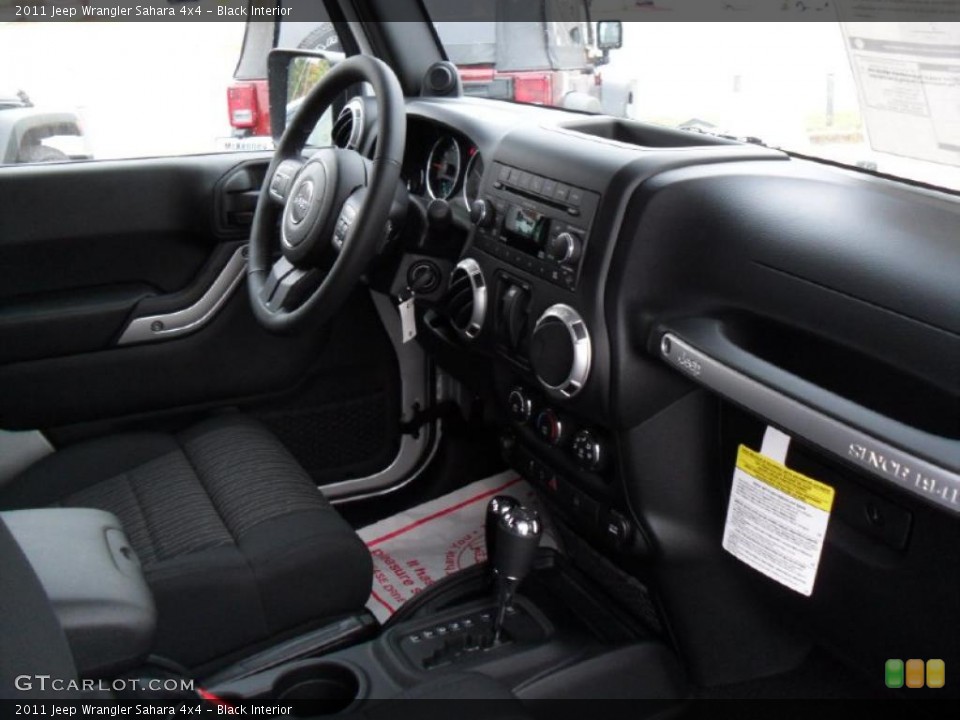 Black Interior Dashboard for the 2011 Jeep Wrangler Sahara 4x4 #39183187