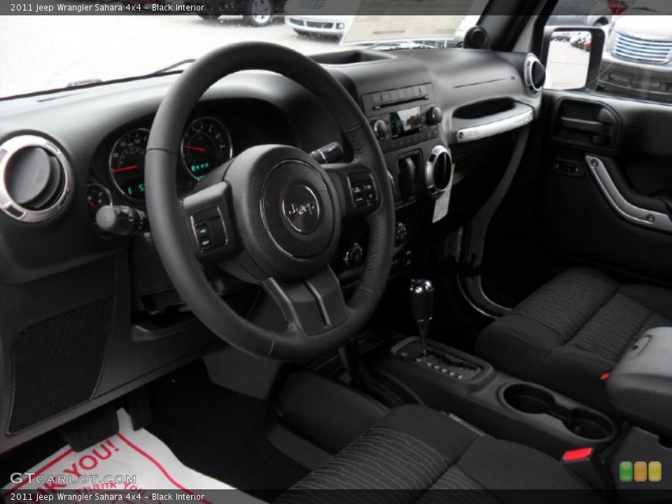Black Interior Prime Interior for the 2011 Jeep Wrangler Sahara 4x4 #39183263