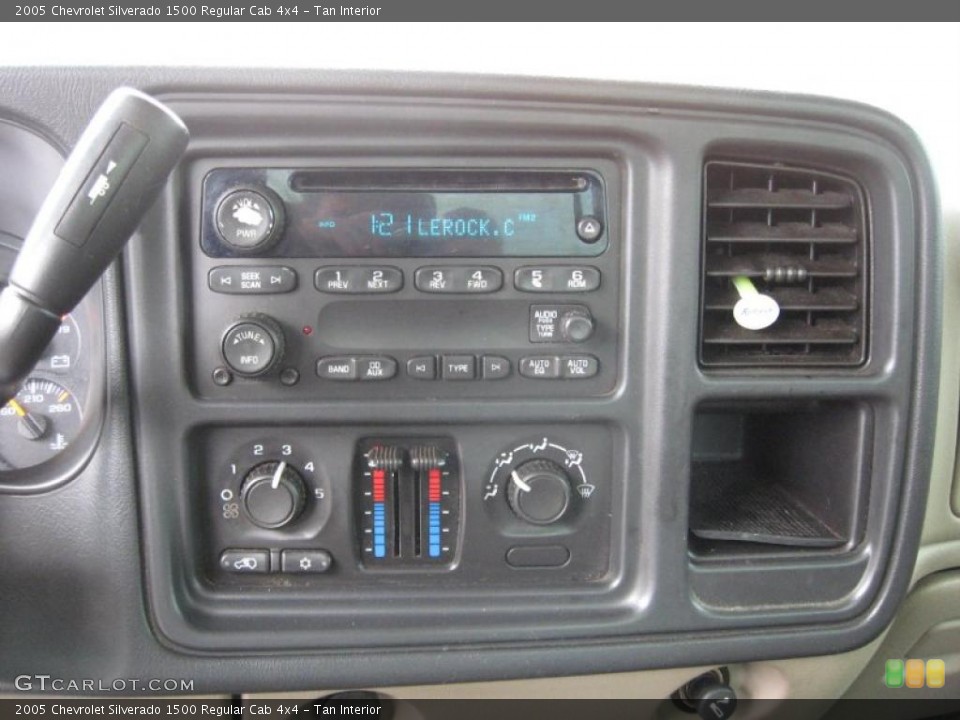 Tan Interior Controls for the 2005 Chevrolet Silverado 1500 Regular Cab 4x4 #39183987