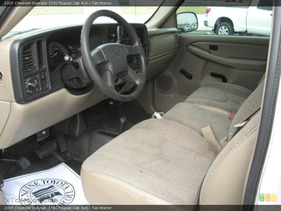 Tan Interior Prime Interior for the 2005 Chevrolet Silverado 1500 Regular Cab 4x4 #39184019