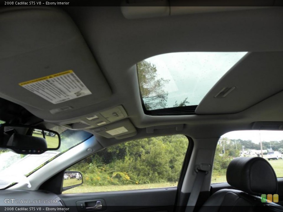 Ebony Interior Sunroof for the 2008 Cadillac STS V8 #39184839