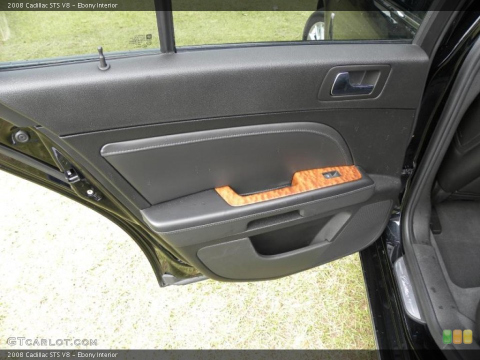 Ebony Interior Door Panel for the 2008 Cadillac STS V8 #39184903