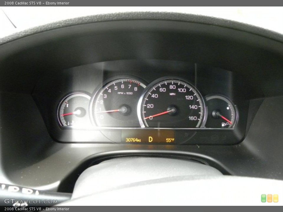 Ebony Interior Gauges for the 2008 Cadillac STS V8 #39185171