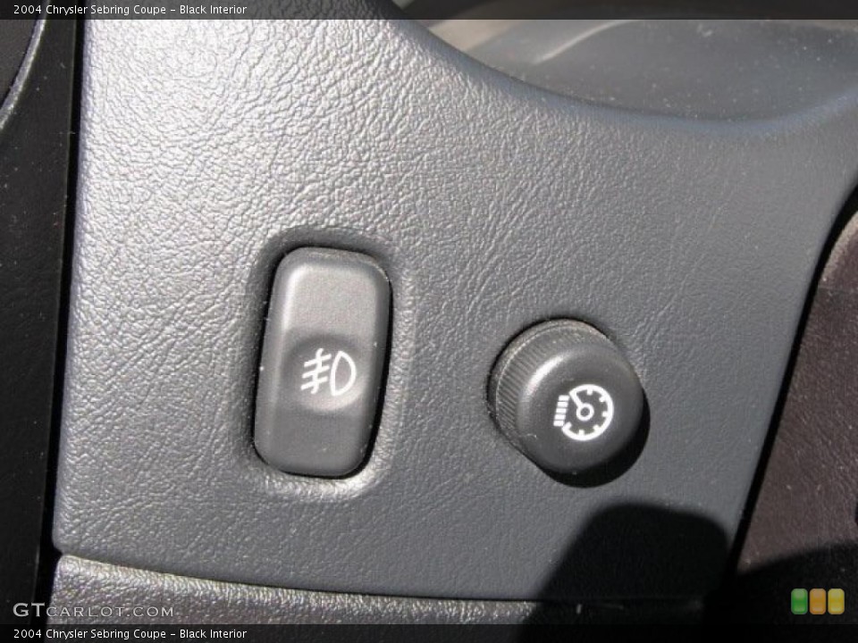 Black Interior Controls for the 2004 Chrysler Sebring Coupe #39185539