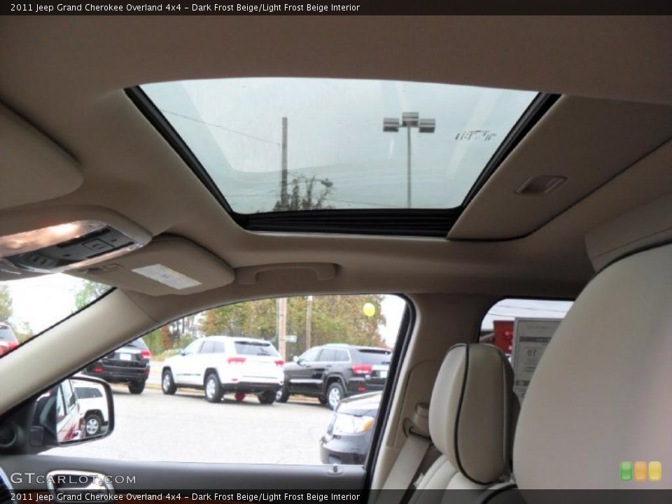 Dark Frost Beige/Light Frost Beige Interior Sunroof for the 2011 Jeep Grand Cherokee Overland 4x4 #39186043