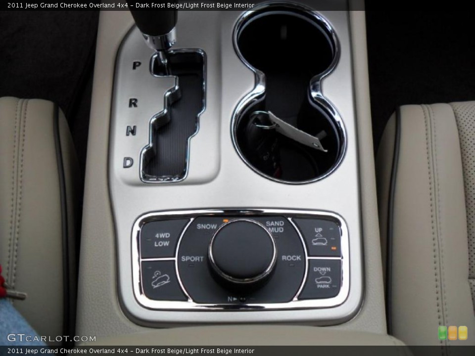 Dark Frost Beige/Light Frost Beige Interior Controls for the 2011 Jeep Grand Cherokee Overland 4x4 #39186107