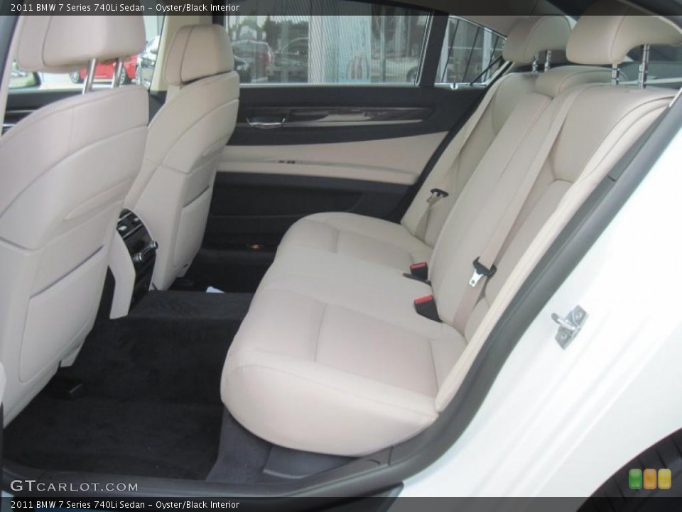 Oyster/Black Interior Photo for the 2011 BMW 7 Series 740Li Sedan #39186463