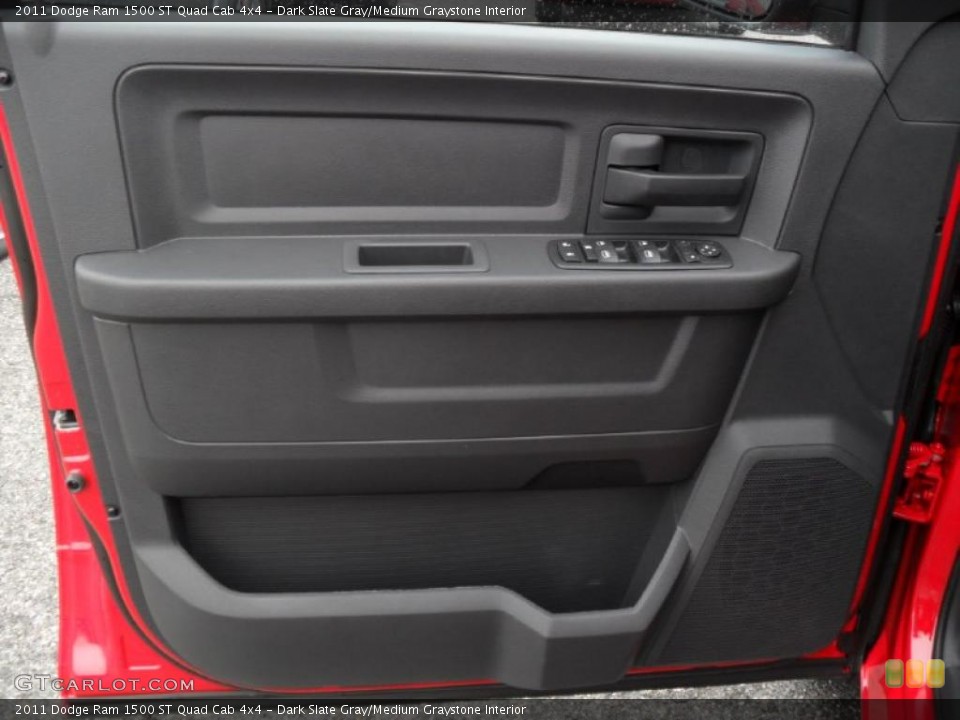 Dark Slate Gray/Medium Graystone Interior Door Panel for the 2011 Dodge Ram 1500 ST Quad Cab 4x4 #39186551