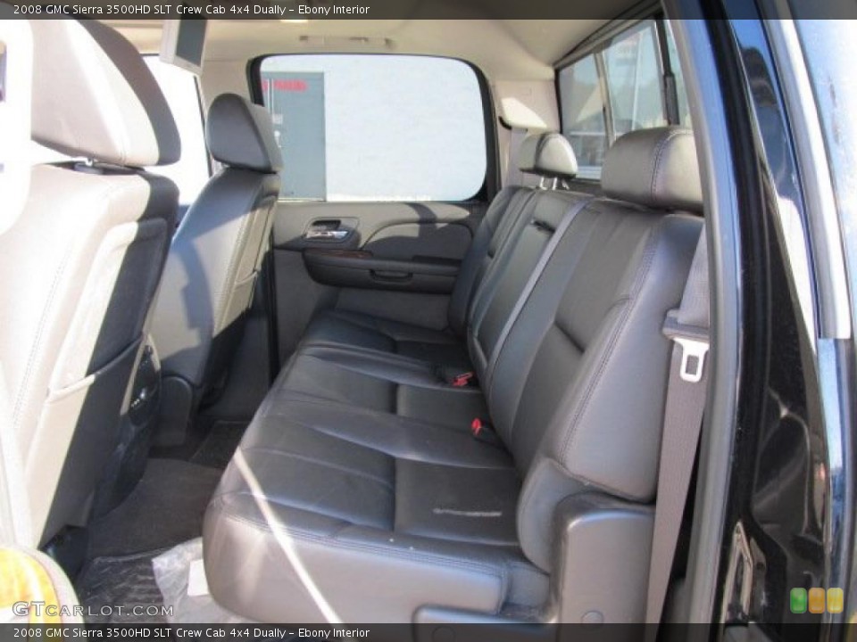 Ebony Interior Photo for the 2008 GMC Sierra 3500HD SLT Crew Cab 4x4 Dually #39187307