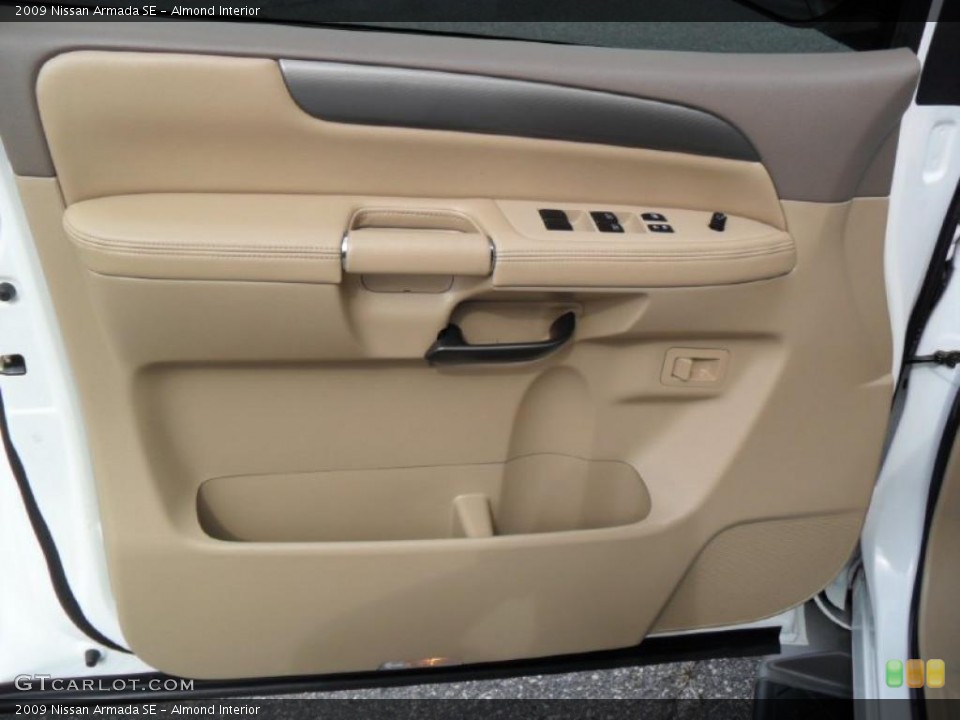 Almond Interior Door Panel for the 2009 Nissan Armada SE #39187459