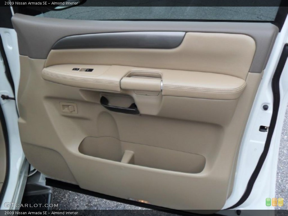 Almond Interior Door Panel for the 2009 Nissan Armada SE #39187699