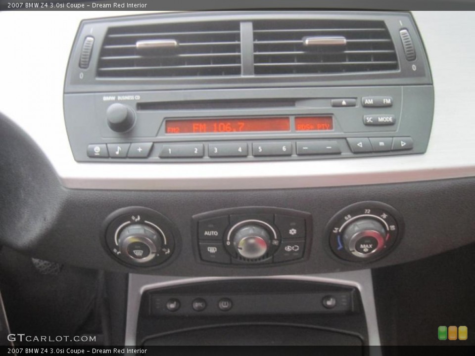 Dream Red Interior Controls for the 2007 BMW Z4 3.0si Coupe #39187759