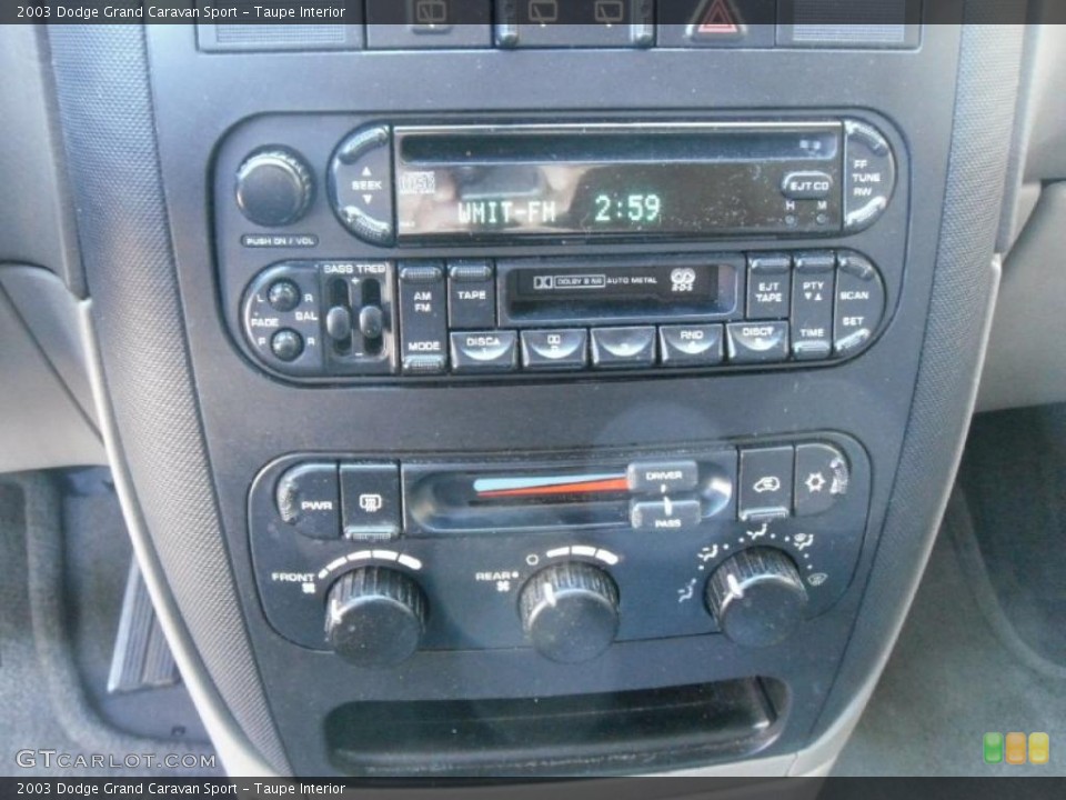 Taupe Interior Controls for the 2003 Dodge Grand Caravan Sport #39187911
