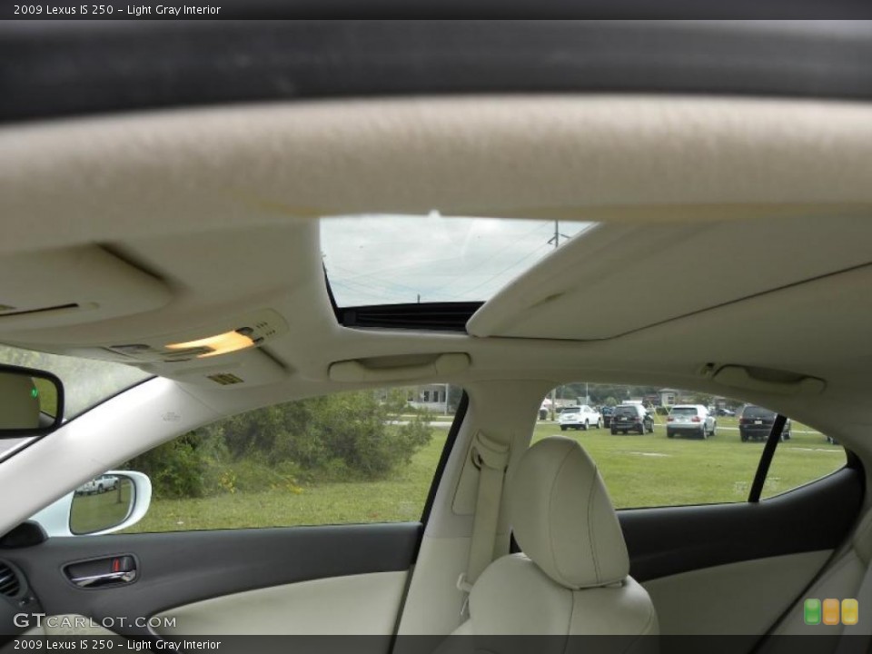 Light Gray Interior Sunroof for the 2009 Lexus IS 250 #39188027