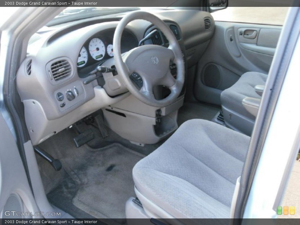 Taupe Interior Prime Interior for the 2003 Dodge Grand Caravan Sport #39188123
