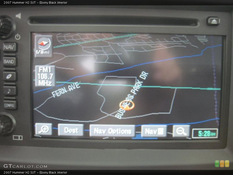 Ebony Black Interior Navigation for the 2007 Hummer H2 SUT #39188423