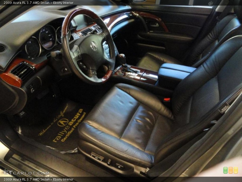Ebony Interior Prime Interior for the 2009 Acura RL 3.7 AWD Sedan #39188847