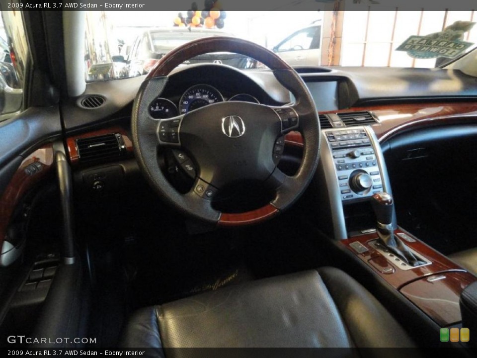 Ebony Interior Dashboard for the 2009 Acura RL 3.7 AWD Sedan #39188863