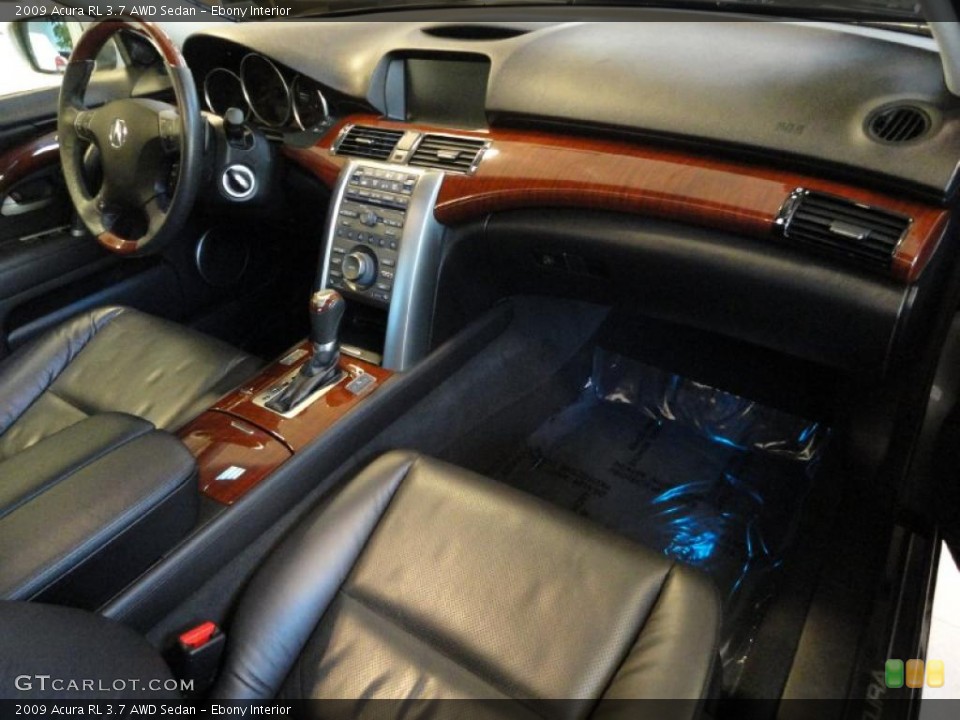 Ebony Interior Dashboard for the 2009 Acura RL 3.7 AWD Sedan #39188875