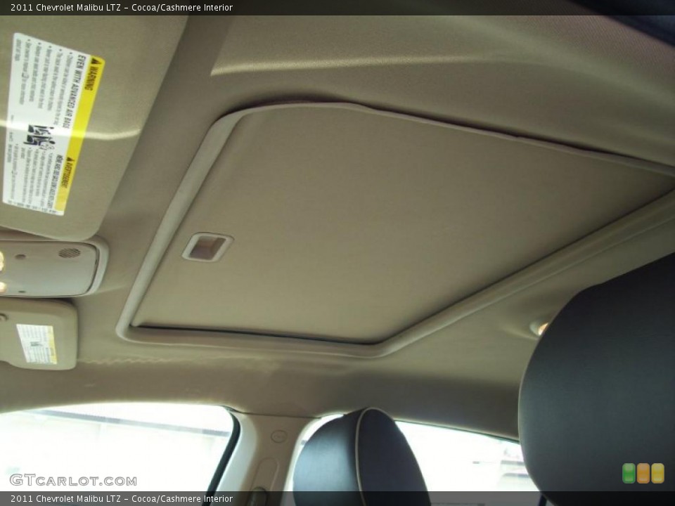 Cocoa/Cashmere Interior Sunroof for the 2011 Chevrolet Malibu LTZ #39189507