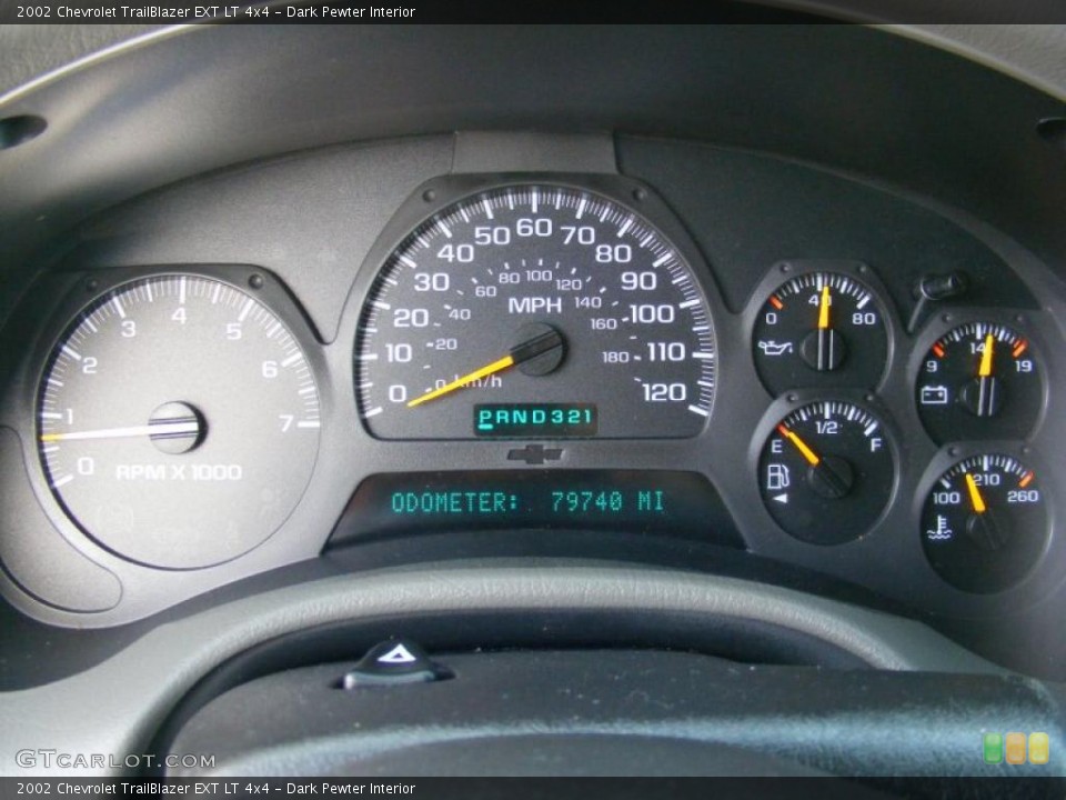 Dark Pewter Interior Gauges for the 2002 Chevrolet TrailBlazer EXT LT 4x4 #39189915