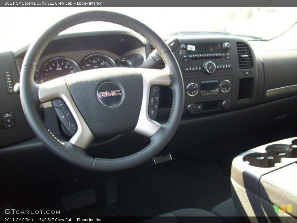 Ebony Interior Dashboard for the 2011 GMC Sierra 1500 SLE Crew Cab #39190131