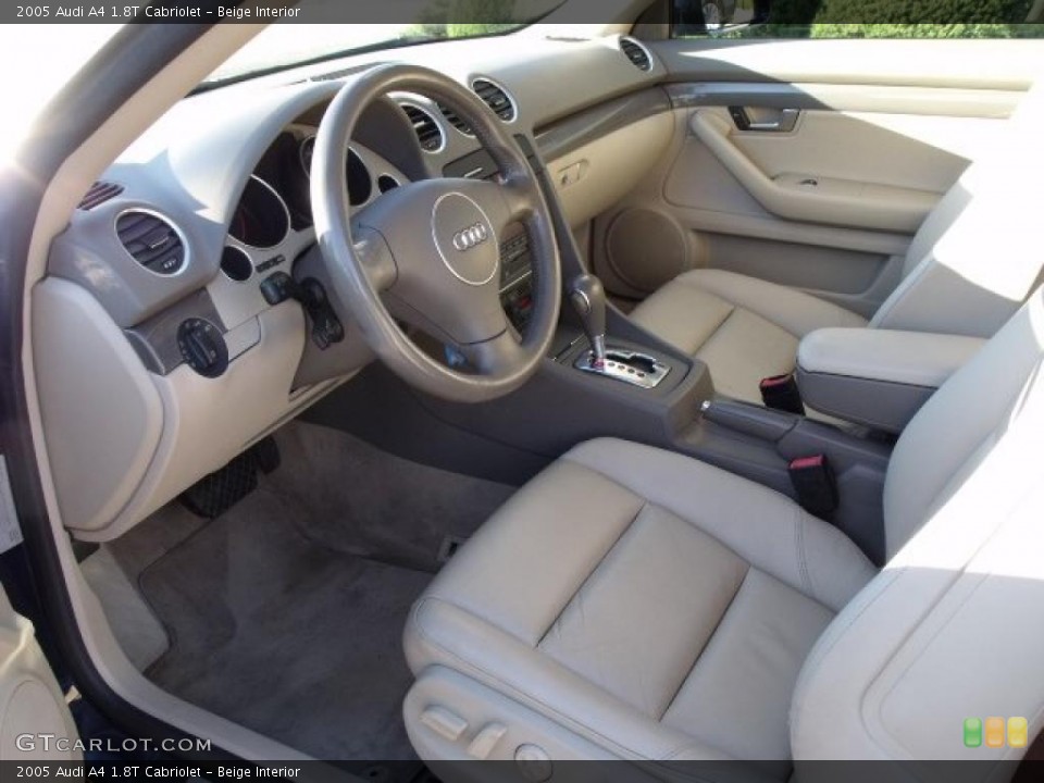 Beige Interior Prime Interior for the 2005 Audi A4 1.8T Cabriolet #39190379