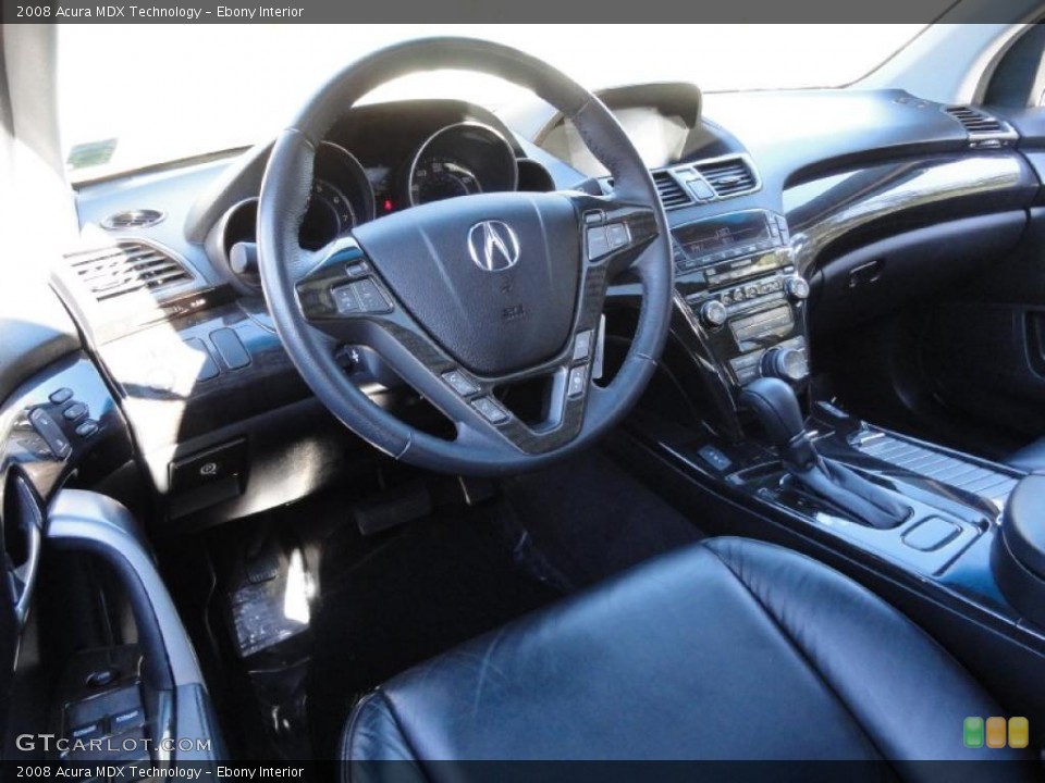 Ebony Interior Prime Interior for the 2008 Acura MDX Technology #39190495