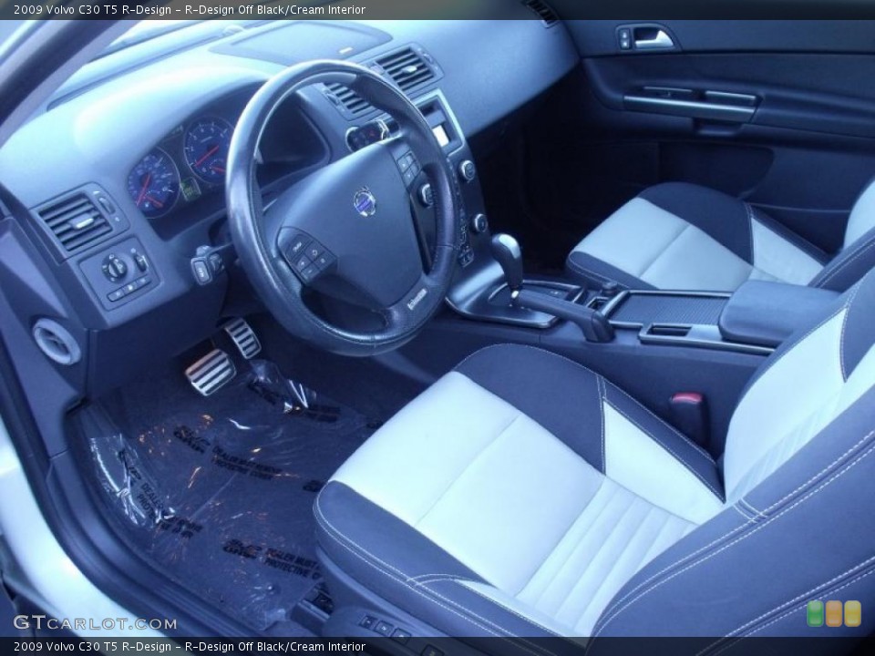 R-Design Off Black/Cream Interior Prime Interior for the 2009 Volvo C30 T5 R-Design #39190711