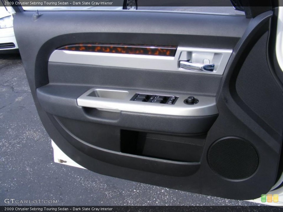 Dark Slate Gray Interior Door Panel for the 2009 Chrysler Sebring Touring Sedan #39191051