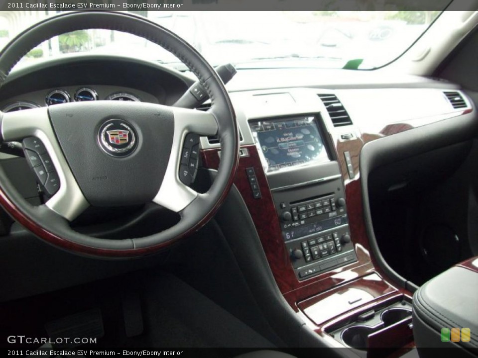 Ebony/Ebony Interior Dashboard for the 2011 Cadillac Escalade ESV Premium #39191235