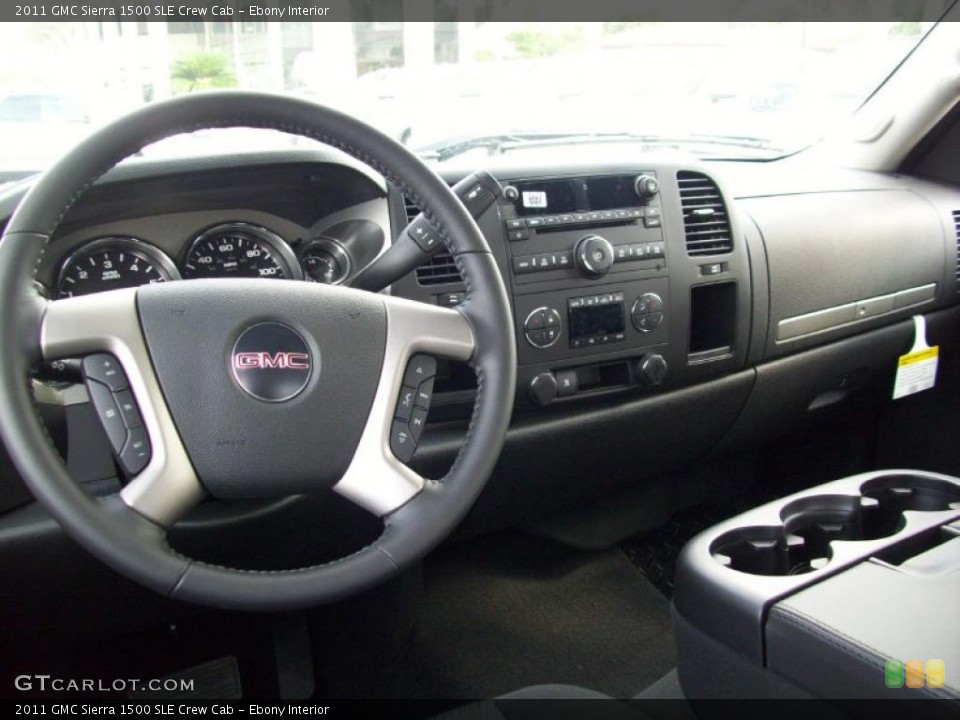 Ebony Interior Dashboard for the 2011 GMC Sierra 1500 SLE Crew Cab #39191599