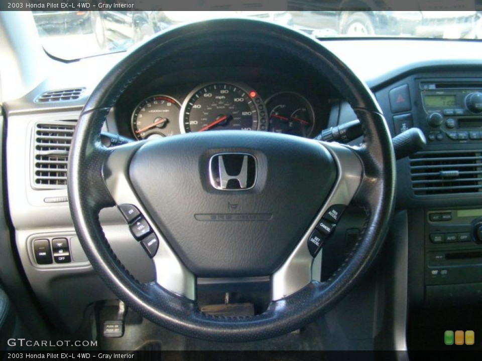 Gray Interior Steering Wheel for the 2003 Honda Pilot EX-L 4WD #39191619