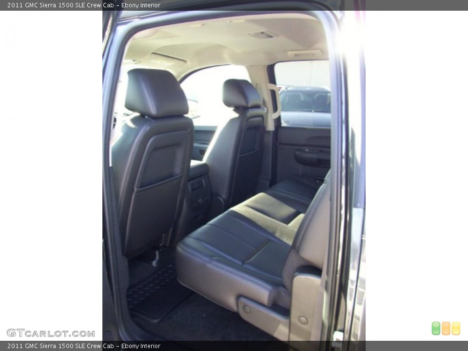 Ebony Interior Photo for the 2011 GMC Sierra 1500 SLE Crew Cab #39191691