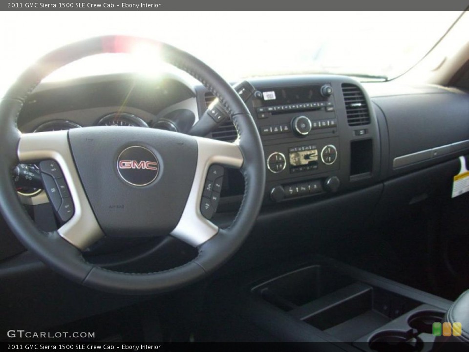 Ebony Interior Dashboard for the 2011 GMC Sierra 1500 SLE Crew Cab #39191707