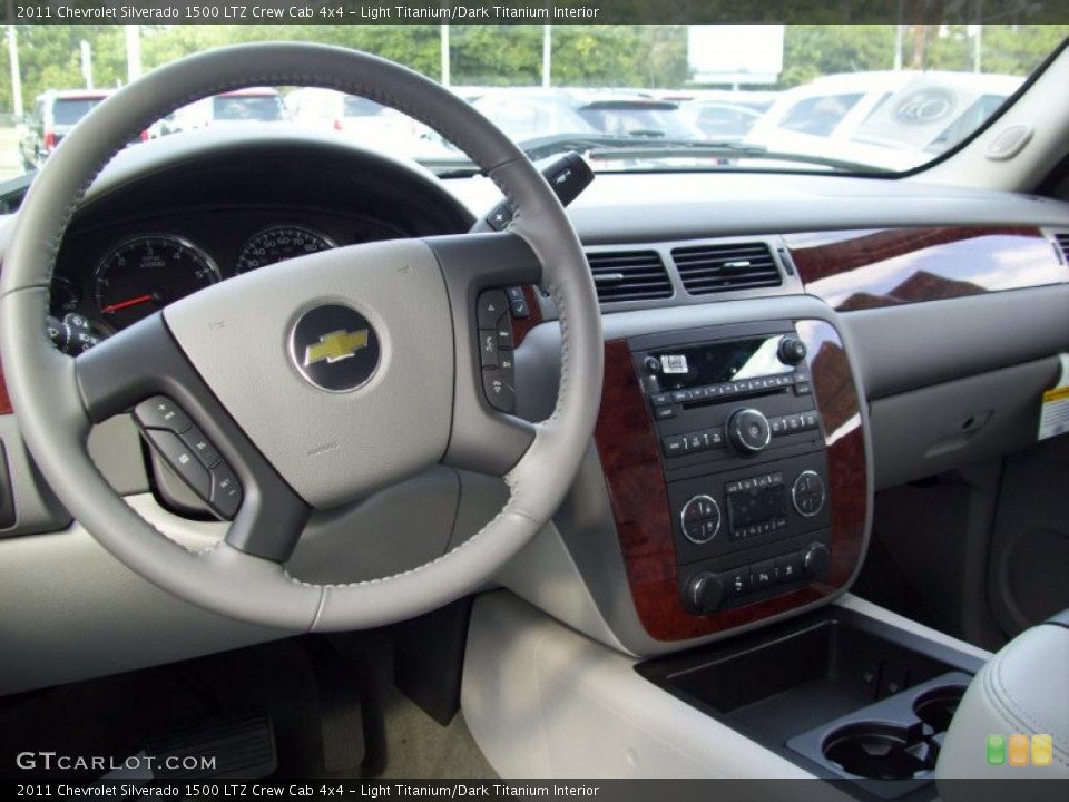 Light Titanium/Dark Titanium Interior Dashboard for the 2011 Chevrolet Silverado 1500 LTZ Crew Cab 4x4 #39191819