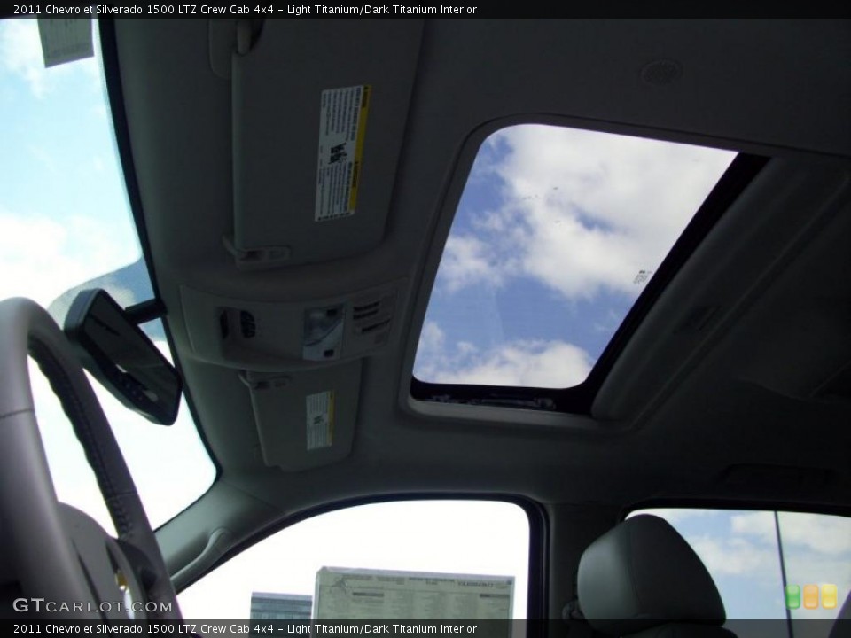 Light Titanium/Dark Titanium Interior Sunroof for the 2011 Chevrolet Silverado 1500 LTZ Crew Cab 4x4 #39191863