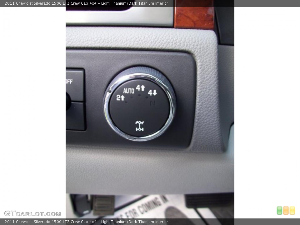 Light Titanium/Dark Titanium Interior Controls for the 2011 Chevrolet Silverado 1500 LTZ Crew Cab 4x4 #39191875