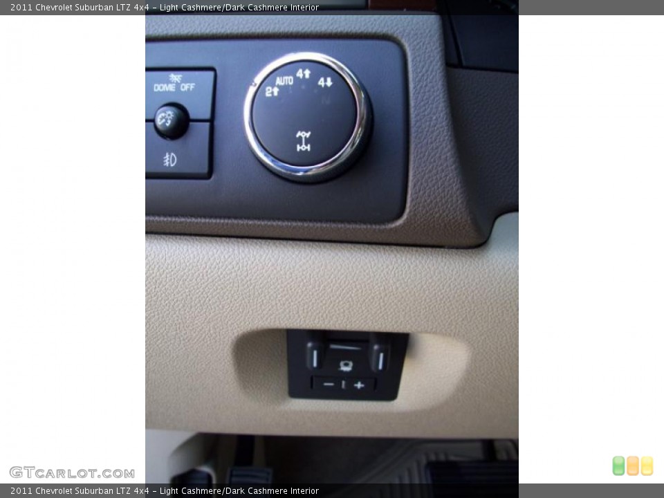 Light Cashmere/Dark Cashmere Interior Controls for the 2011 Chevrolet Suburban LTZ 4x4 #39192011