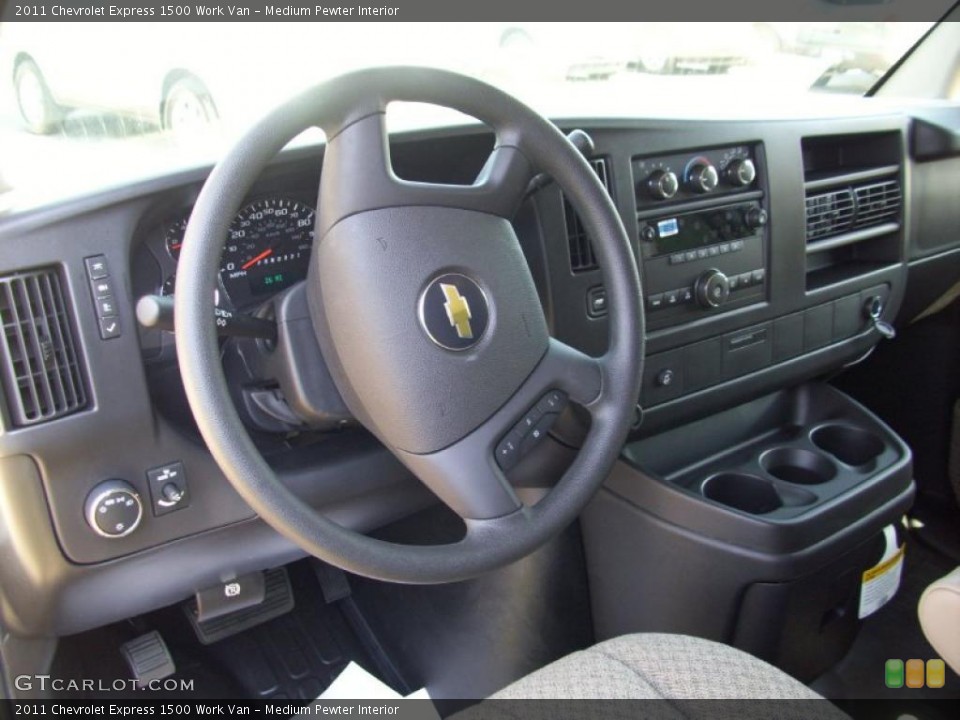Medium Pewter Interior Dashboard for the 2011 Chevrolet Express 1500 Work Van #39192095