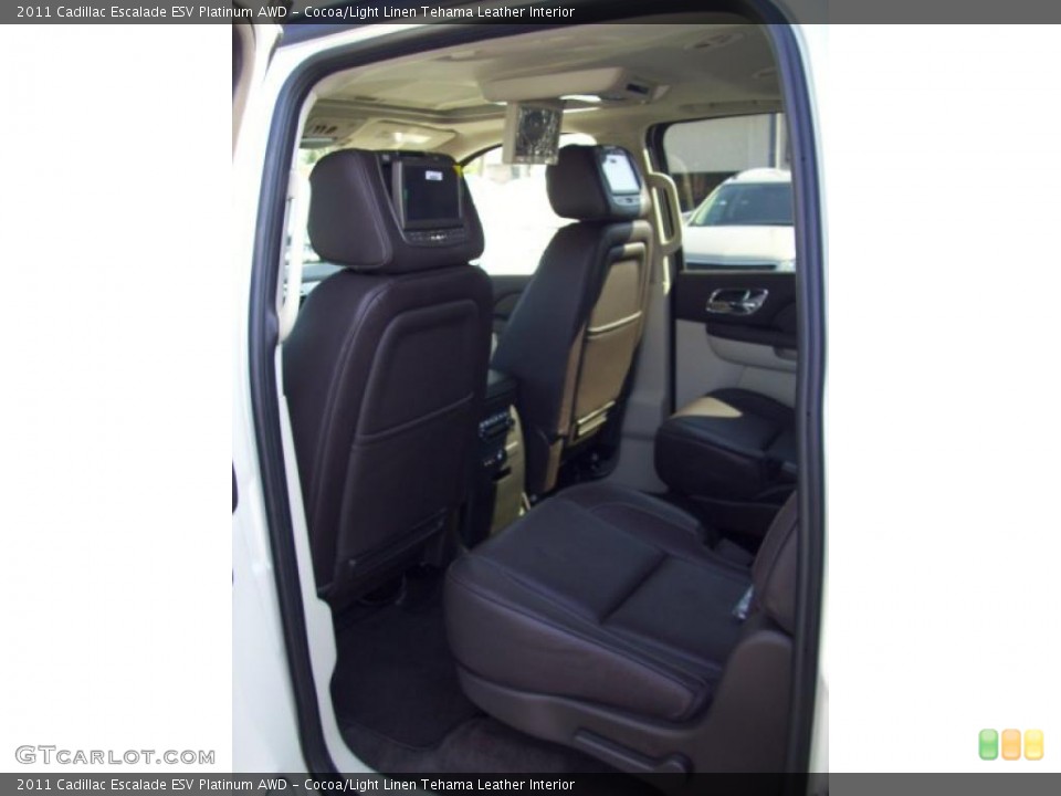 Cocoa/Light Linen Tehama Leather Interior Photo for the 2011 Cadillac Escalade ESV Platinum AWD #39192531
