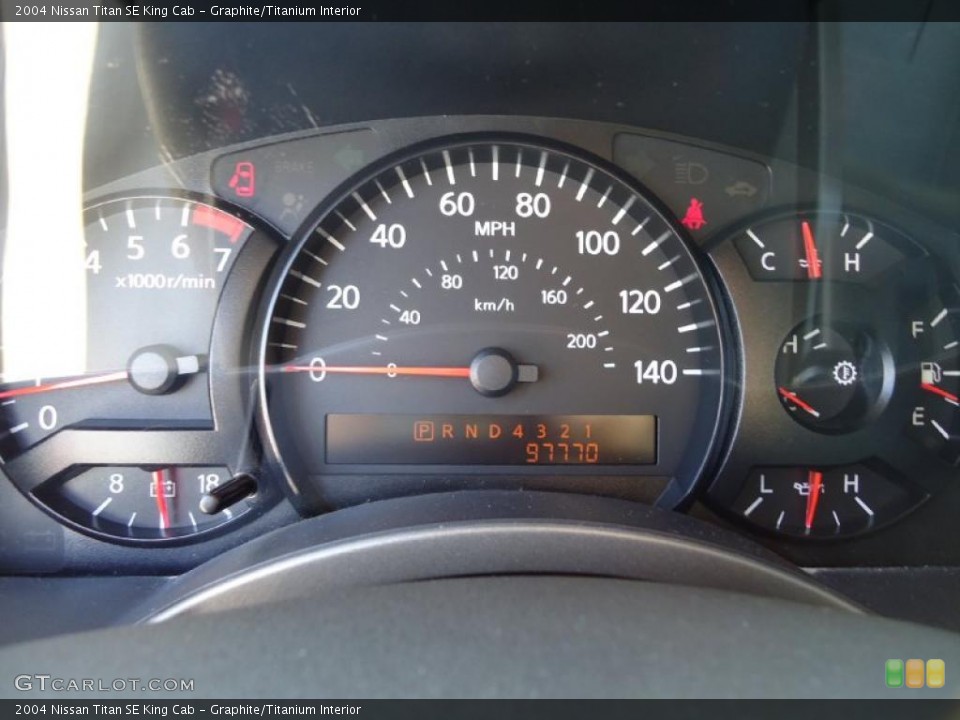 Graphite/Titanium Interior Gauges for the 2004 Nissan Titan SE King Cab #39193479