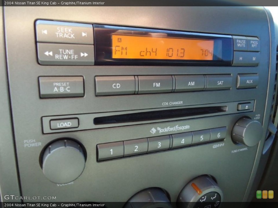 Graphite/Titanium Interior Controls for the 2004 Nissan Titan SE King Cab #39193495