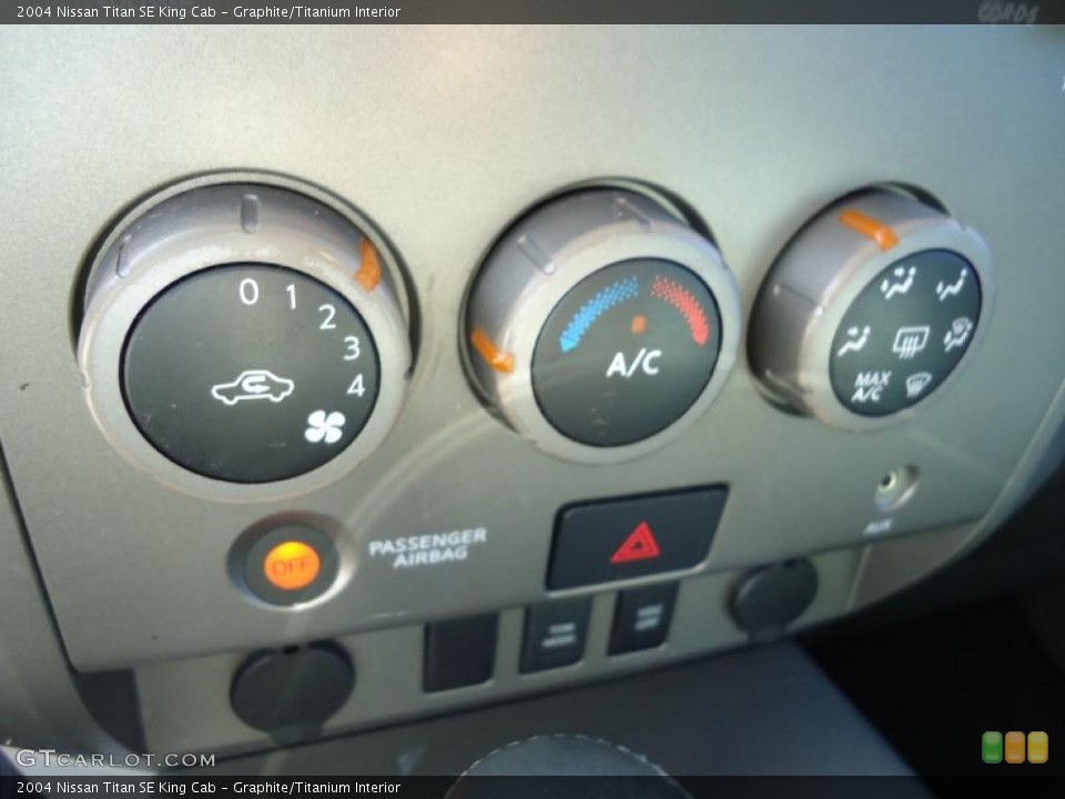 Graphite/Titanium Interior Controls for the 2004 Nissan Titan SE King Cab #39193511