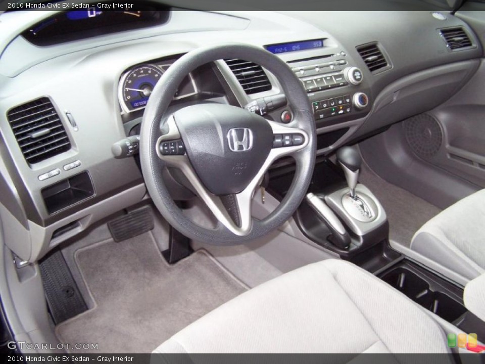 Gray Interior Prime Interior for the 2010 Honda Civic EX Sedan #39193623