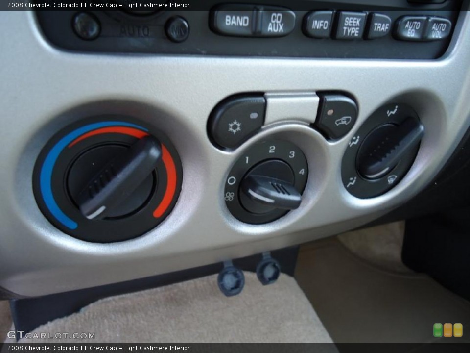 Light Cashmere Interior Controls for the 2008 Chevrolet Colorado LT Crew Cab #39194051