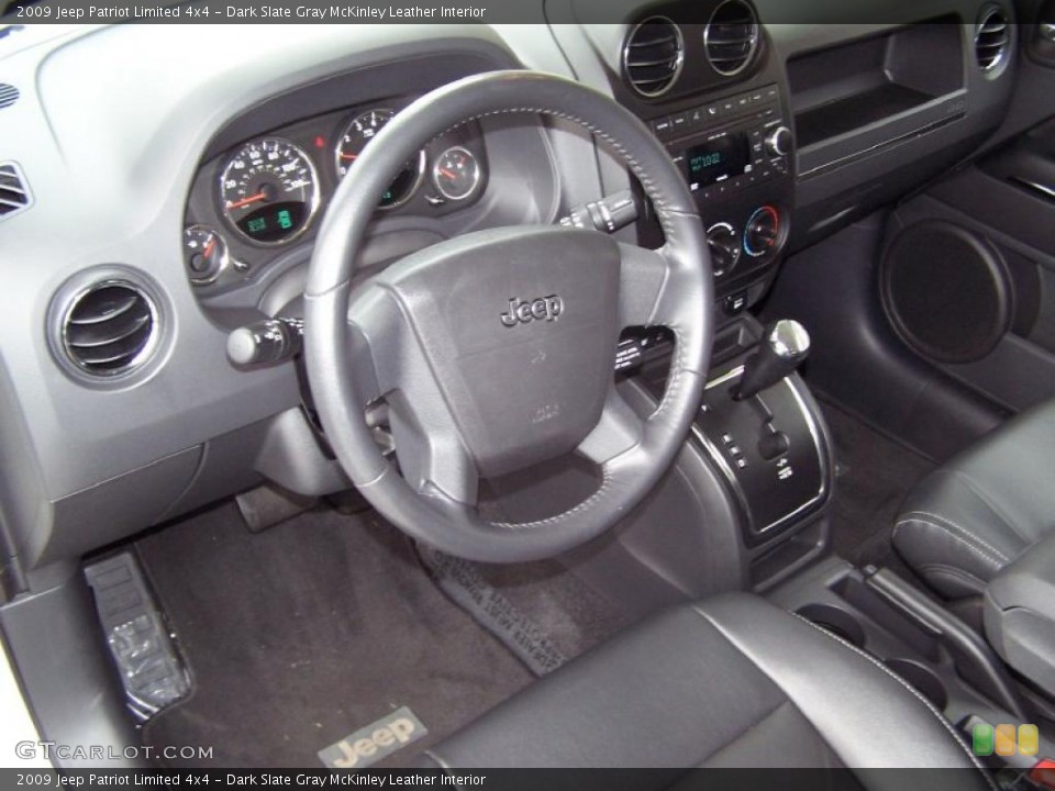 Dark Slate Gray McKinley Leather Interior Dashboard for the 2009 Jeep Patriot Limited 4x4 #39194223