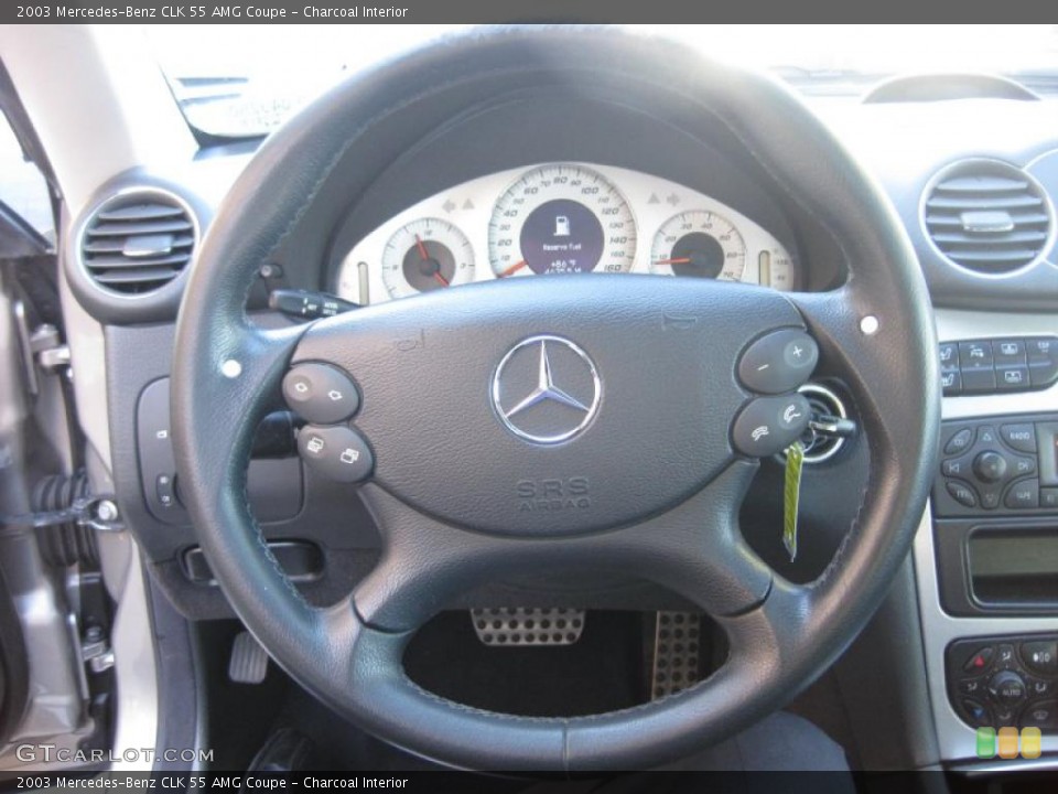 Charcoal Interior Steering Wheel for the 2003 Mercedes-Benz CLK 55 AMG Coupe #39195323